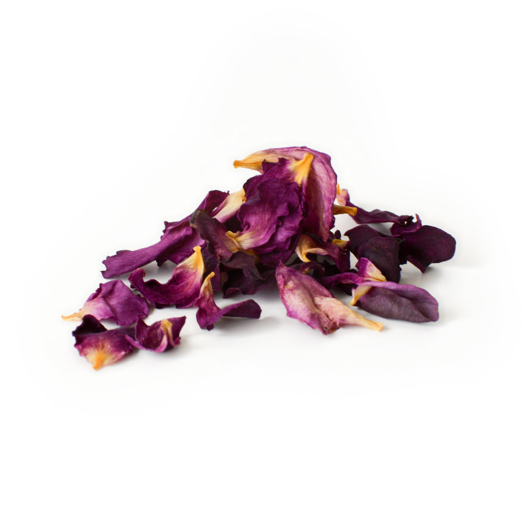 Dried Organic Edible Rose Petals Purple - Petite Ingredient