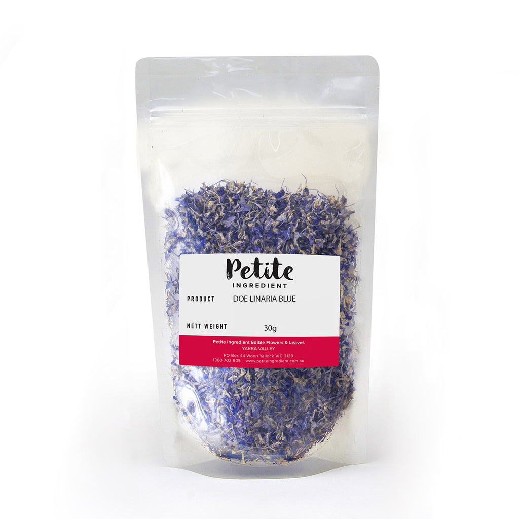 Dried Organic Edible Linaria Blue - Petite Ingredient