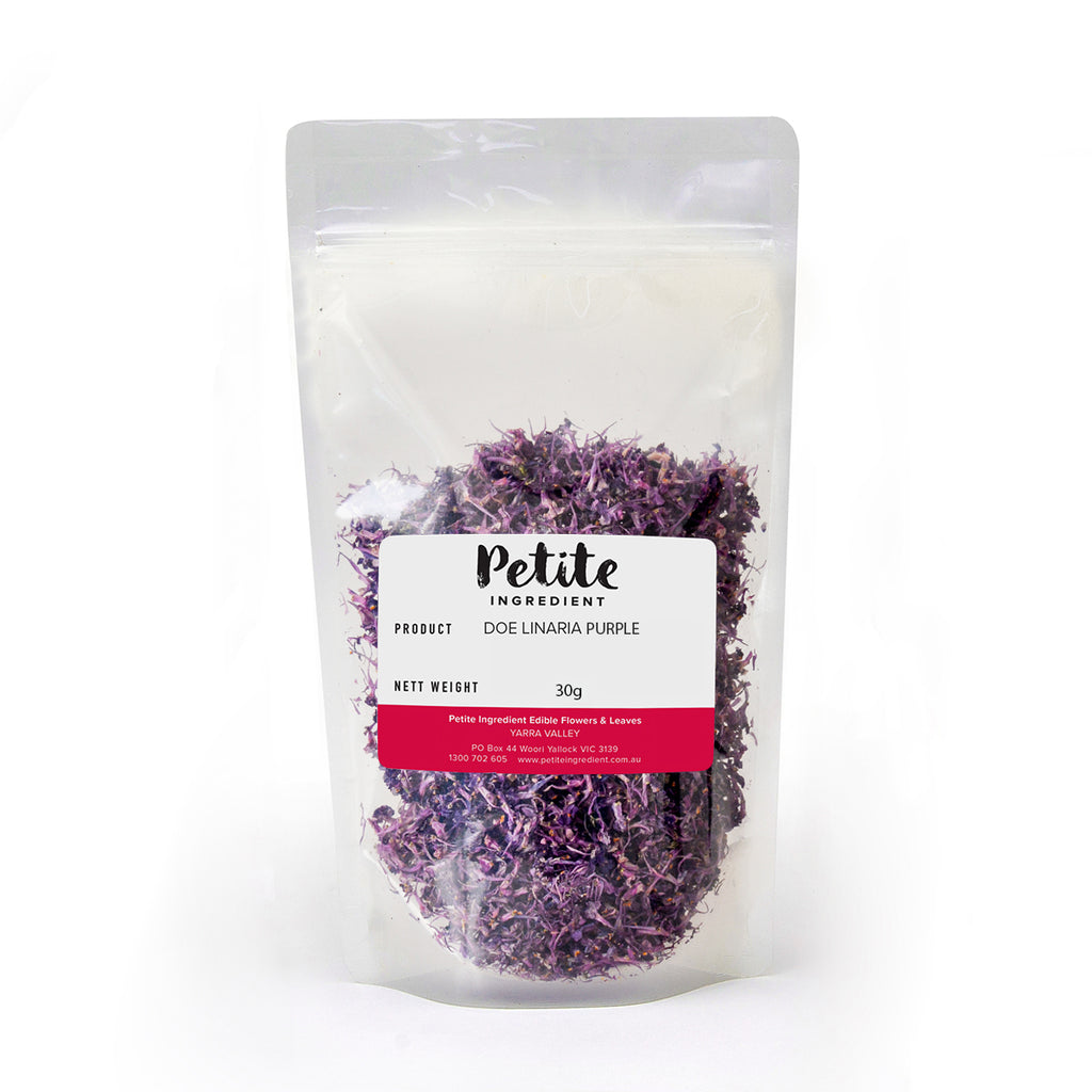 Dried Organic Edible Linaria Purple - Petite Ingredient