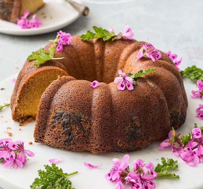 Rose Geranium Leaf Pound Cake - Petite Ingredient